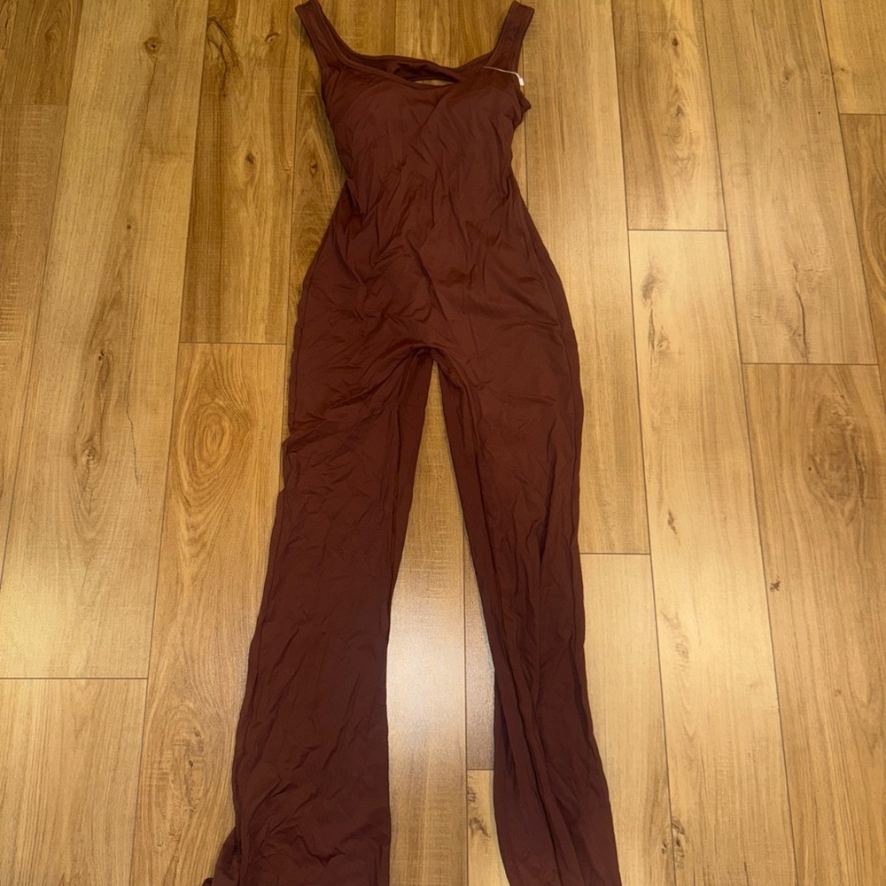Elegant Brown Jumpsuit